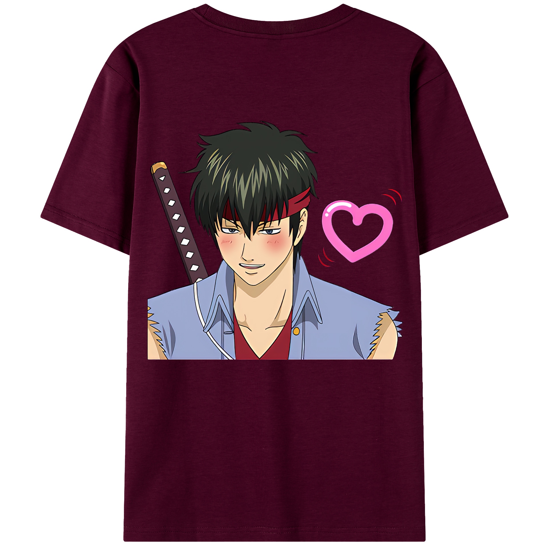 （画像用） ぎんたま 坂田銀時（さかたぎんとき） 神楽 志村新八（しむら しんぱち） GINTAMA Sakata Gintoki Kagura Shimura Shinpachi レディース半袖Tシャツ(バックプリント)
